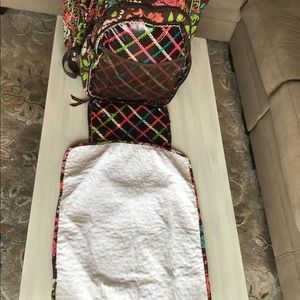 Overnight bag with matching backpack diaper bag.